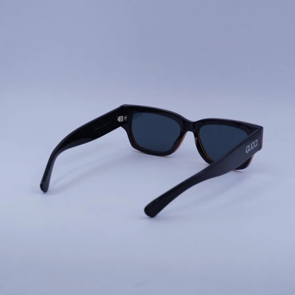 Gucci GG1794S 003 Sunglasses Transparent Orange/Black Square Frame, Blue Lenses - Picture 11 of 12